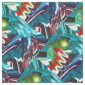 Chaos in der Natur Stoff (Nahaufnahme)