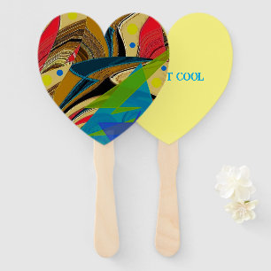 "Chaos in Farbe" Handfans (Set von zehn Jahren) Fächer