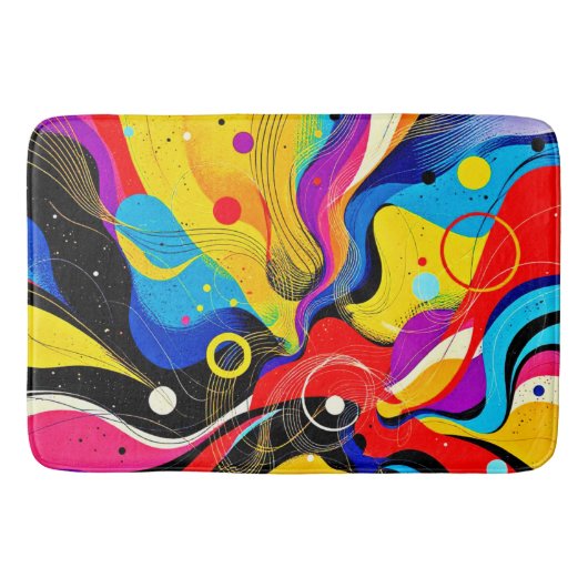 Chaos in Harmonie Kunst Badematte (Vorderseite)