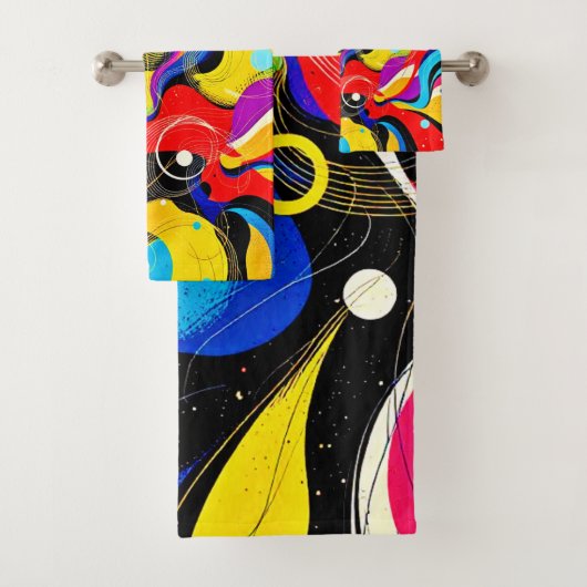 Chaos in Harmonie Kunst Badhandtuch Set (Insitu)