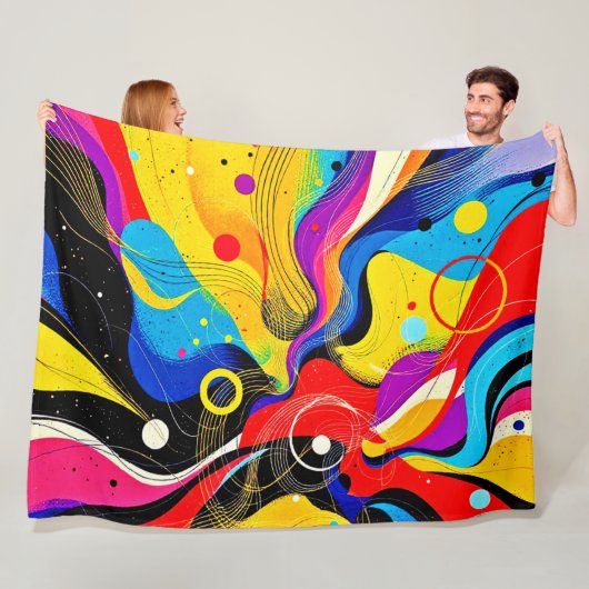 Chaos in Harmonie Kunst Fleecedecke (Beispiel)