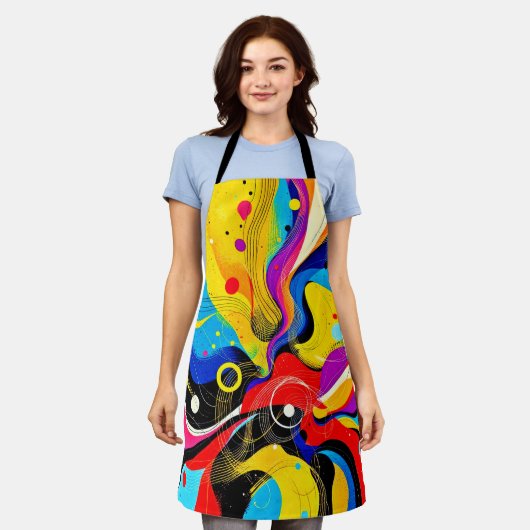 Chaos in Harmonie Kunst Schürze (Getragen)