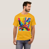Chaos in Harmonie Kunst T-Shirt (Vorne ganz)