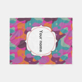 Chaos in Retrofarben Fleecedecke (Vorderseite (Horizontal))