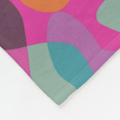 Chaos in Retrofarben Fleecedecke (Ecke)