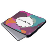 Chaos in Retrofarben Laptopschutzhülle (Vorne Knopf)