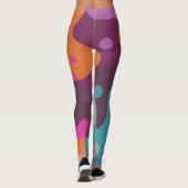 Chaos in Retrofarben Leggings (Rückseite)