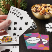 Chaos in Retrofarben Spielkarten (In Situ)