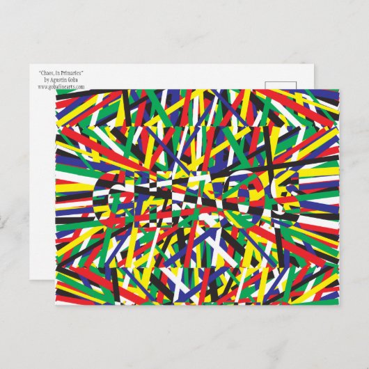 Chaos, in Vorwahlen Postkarte (Vorne/Hinten)
