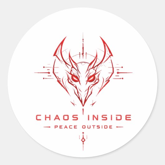 Chaos Inside Dämonen Aufkleber (Vorderseite)