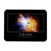 Chaos: Inspiration Zitat Magnet (Horizontal)