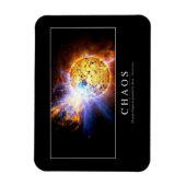 Chaos: Inspiration Zitat Magnet (Vertikal)