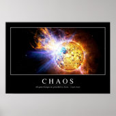 Chaos: Inspiration Zitat Poster (Vorne)