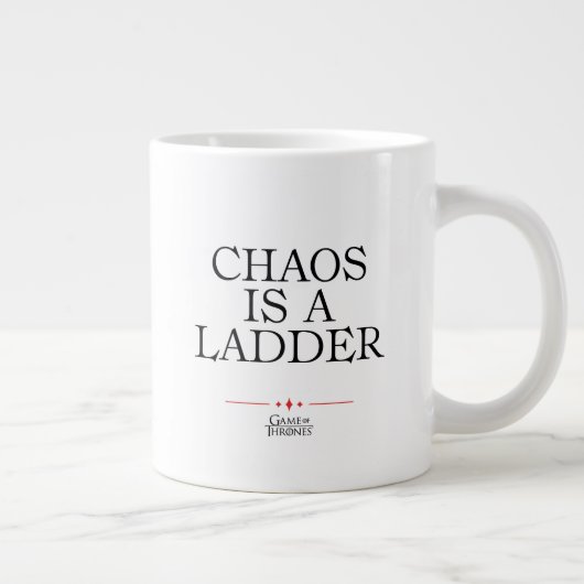 Chaos Is A Ladder Jumbo-Tasse (Rechts)