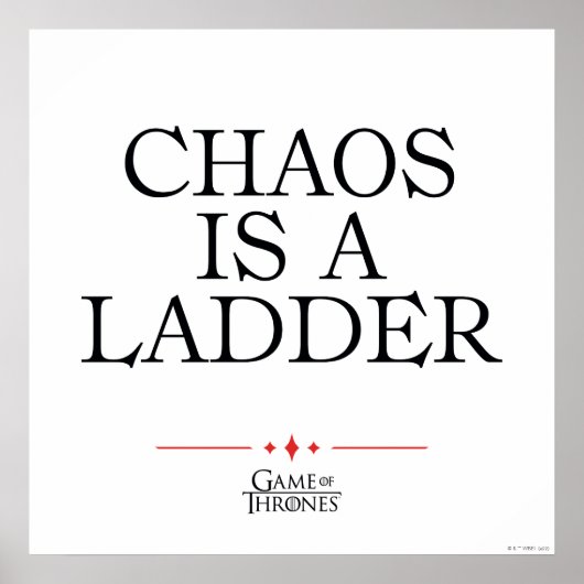 Chaos Is A Ladder Poster (Vorne)
