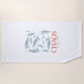 Chaos Is My Cardio Strandtuch (Vorderseite)