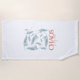 Chaos Is My Cardio Strandtuch