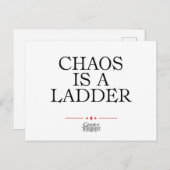 Chaos ist eine Ladung Postkarte (Vorne/Hinten)