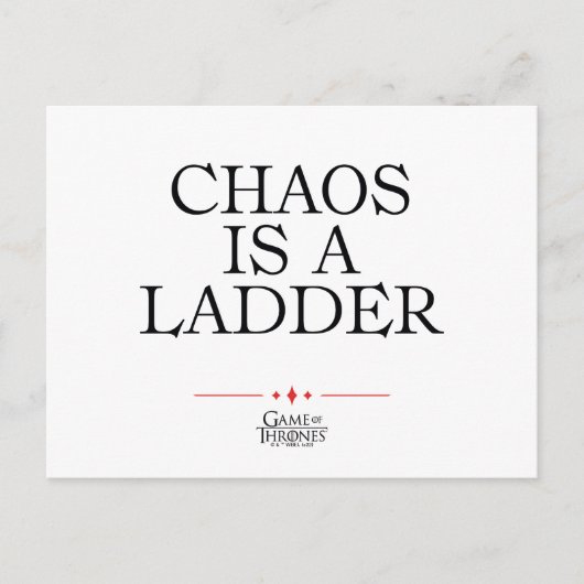 Chaos ist eine Ladung Postkarte (Vorderseite)
