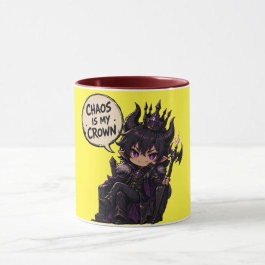 Chaos ist meine Krone Tasse (Zentrum)