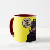 Chaos ist meine Krone Tasse (Vorderseite Links)