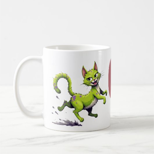 Chaos-Katze-Tasse – Incitata: Munter im Bett Kaffeetasse (Links)