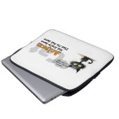 Chaos Kitty Laptop Sleeve: Not Sorry Laptopschutzhülle (Vorne Knopf)