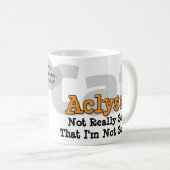 Chaos Kitty Mug: Not Sorry Kaffeetasse (VorderseiteRechts)