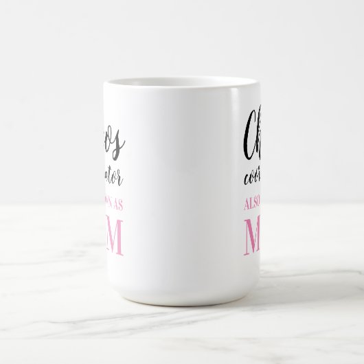 Chaos-Koordinator auch als Mama Funny bekannt Kaffeetasse (Mittel)
