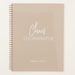 Chaos-Koordinator   Beige Tan Planner Planer
