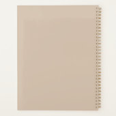 Chaos-Koordinator | Beige Tan Planner Planer (Rückseite)