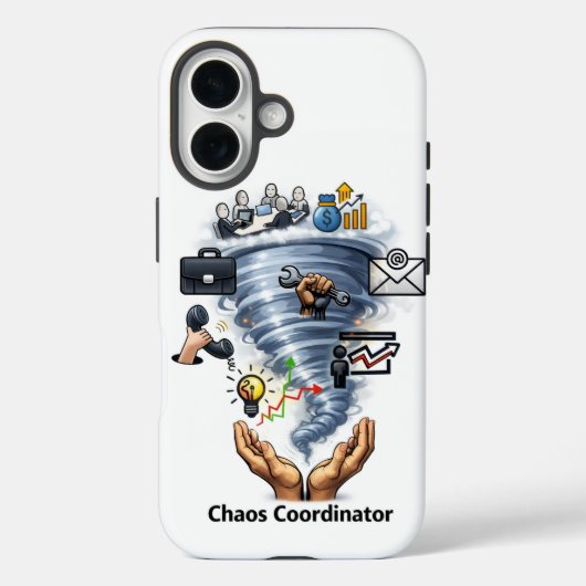 Chaos Koordinator  Case-Mate iPhone Hülle (Rückseite)