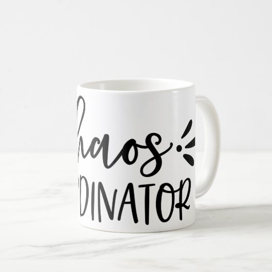 Chaos-Koordinator Chaos-Schöpfer Kaffeetasse (VorderseiteRechts)
