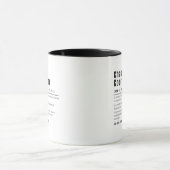 Chaos-Koordinator Definition Büro-Manager Geschenk Tasse (Zentrum)