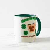 Chaos-Koordinator - durch Glück und Kaffee angetri Tasse (VorderseiteRechts)