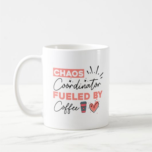 Chaos-Koordinator durch Kaffee angeheizt Kaffeetasse (Links)