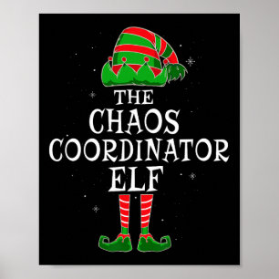 Chaos-Koordinator Elf Group Matching Family Christ Poster