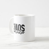 Chaos-Koordinator - Funny Mama Life Zitat Kaffeetasse (Vorderseite Links)