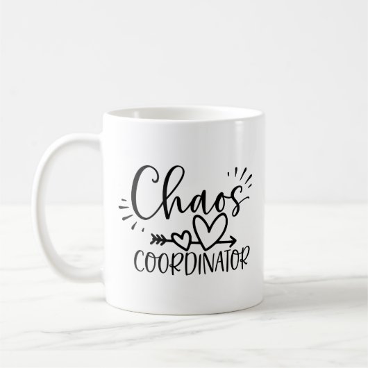 Chaos-Koordinator Funny Mother Day Kaffeetasse (Links)