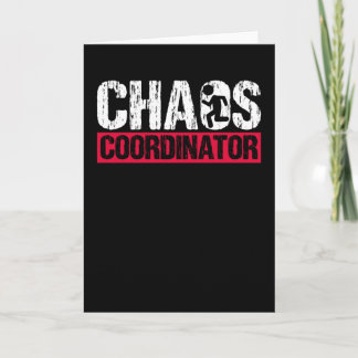 Chaos-Koordinator Funny Parentation für Mama Karte