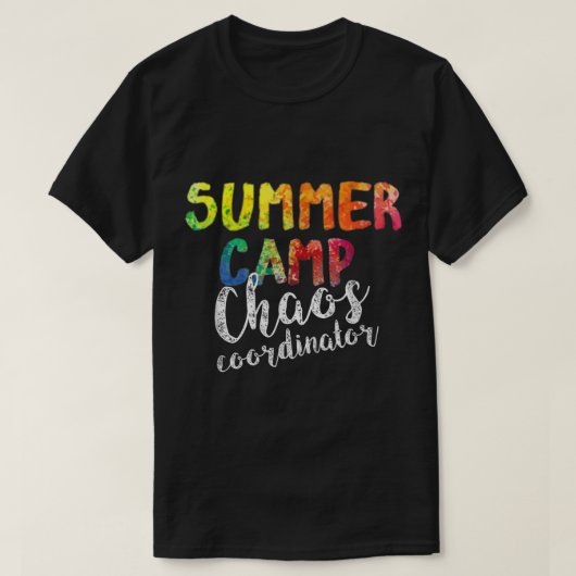 Chaos-Koordinator. Funny Summer Camp Berater T-Shirt (Design vorne)