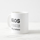 Chaos-Koordinator: Funny Zitat für ihn oder sie  Kaffeetasse (Vorderseite Links)