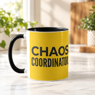 Chaos-Koordinator Gelb-Schwarze Kombi-Tasse Tasse