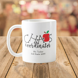 Chaos-Koordinator-Geschenk für Lehrer Kaffeetasse
