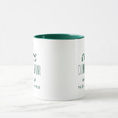 Chaos-Koordinator Green Typografy Personalisiert Tasse (Zentrum)
