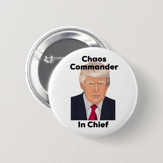 Chaos-Koordinator im HauptantiTrumpf Button (Vorne & Hinten)