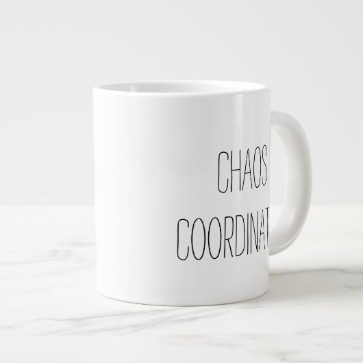 Chaos-Koordinator Jumbo-Tasse (Vorderseite Rechts)