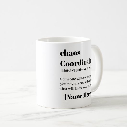 Chaos-Koordinator Kaffeetasse (VorderseiteRechts)