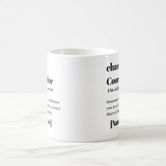 Chaos-Koordinator Kaffeetasse (Mittel)