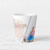 Chaos Koordinator Kids Foto Abstrakt Latte Tasse (Vorderseite)